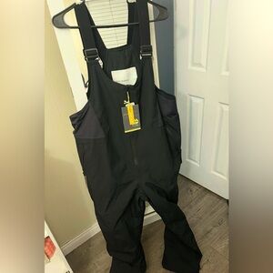 Black Snow Bib Overalls